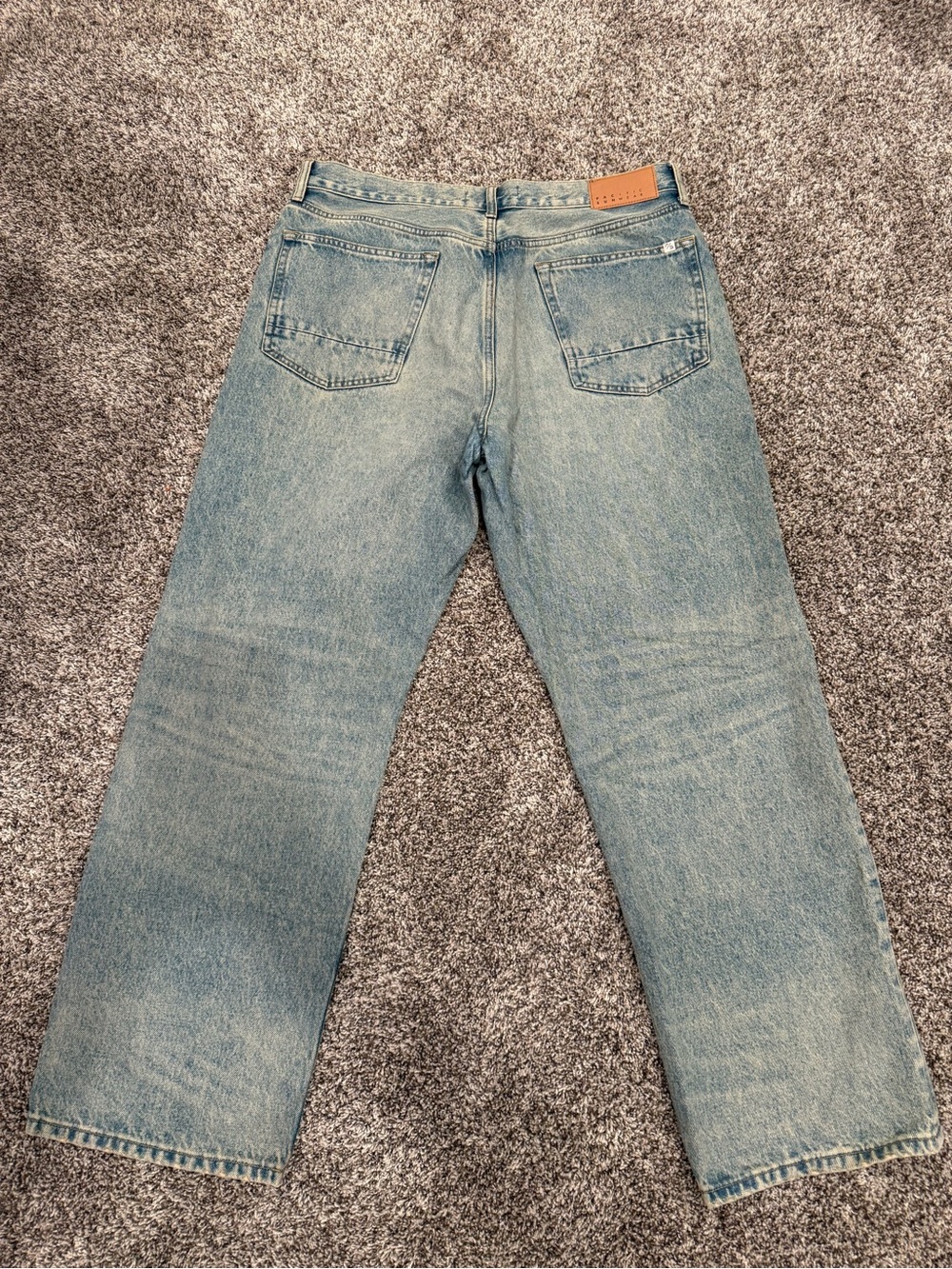 PacSun Baggy Jeans Men’s 34x32 Light Wash Wide Leg Skater Y2K Denim 100% Cotton - Picture 6 of 7